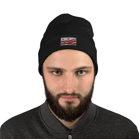 Embroidered Flag Beanie