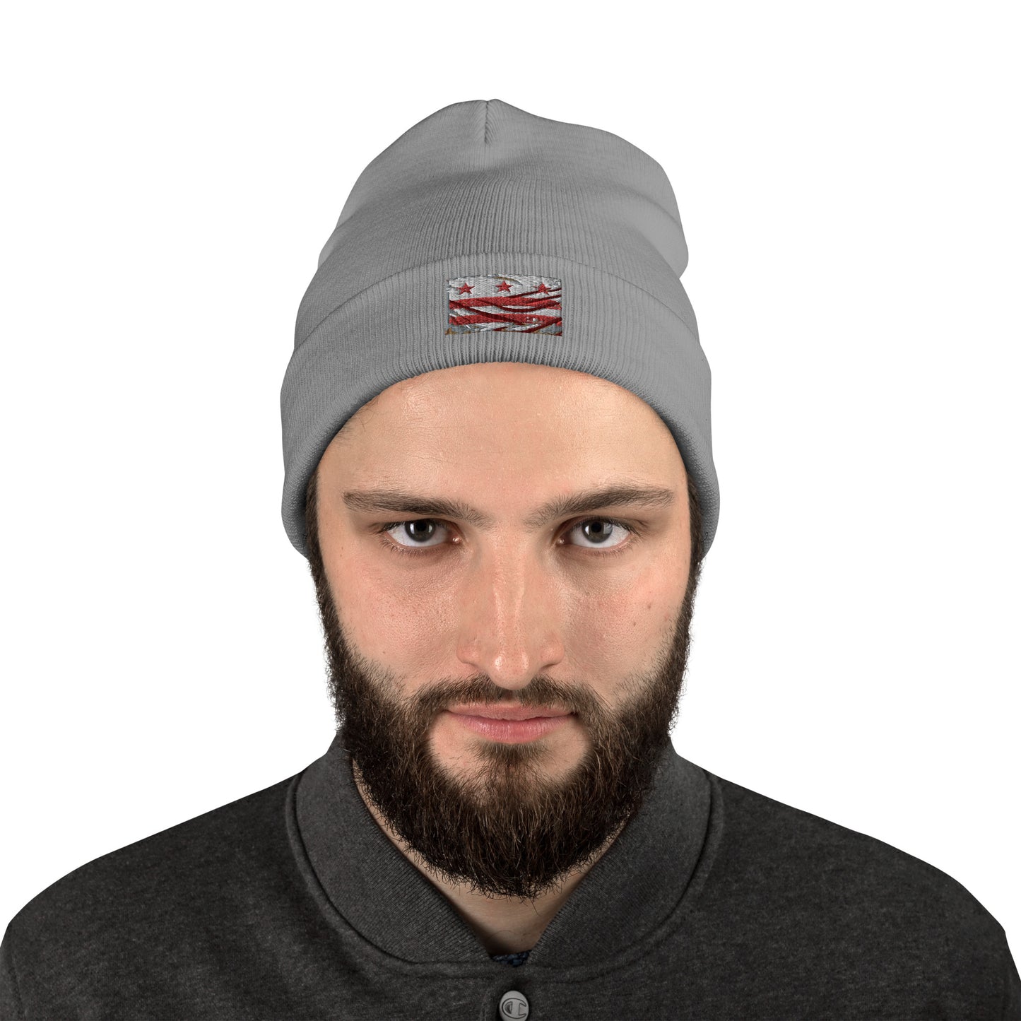 Embroidered Flag Beanie
